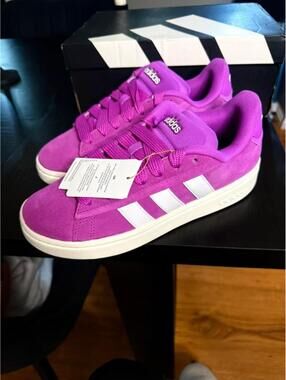 Adidas Grand Court Alpha Magenta Suede Sneakers Women’s 7.5 NWT